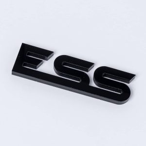 10mm Acrylic Flat Cut Letters spelling "ESS" arranged on a white background.