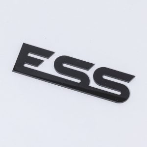 3mm Mirror Acrylic Flat Cut Letters spelling "ESS" arranged on a white background.