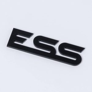 5mm Acrylic Flat Cut Letters spelling "ESS" arranged on a white background.