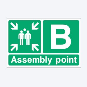 Fire Assembly Point B Sign - 400mm x 300mm