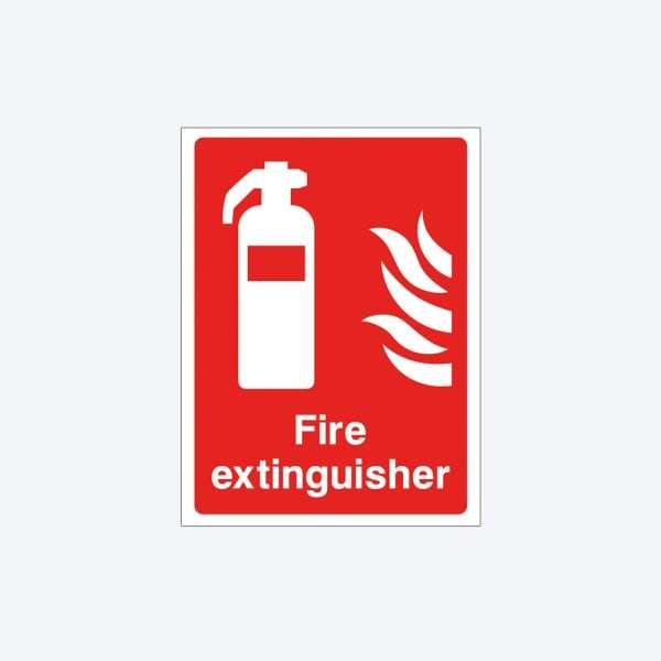 Fire Equipment Emergency Fire Extinguisher Sign - 300mm x 400mm