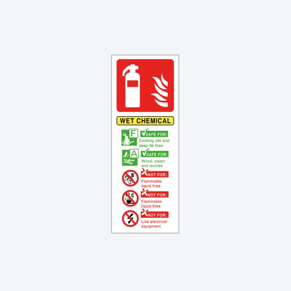 Fire Extinguisher Wet Chemical Sign