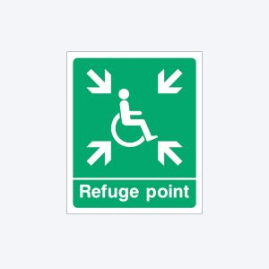 Fire Assembly Disabled Refuge Point Sign - 300mm x 400mm