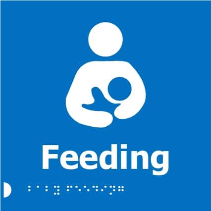 Braille Baby Feeding Sign