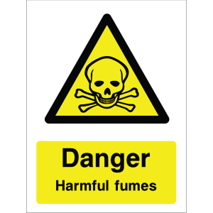 Danger Harmful Fumes Warning Sign
