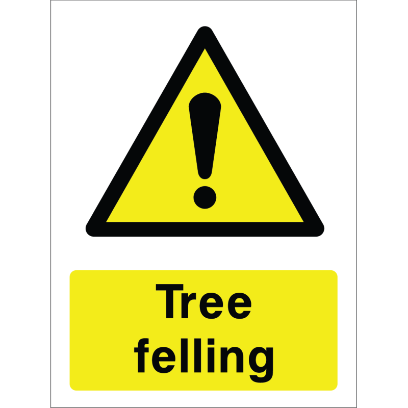 Tree Felling Warning Sign – Caution for Falling Trees