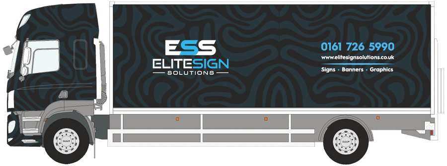 DAF LF rigid box truck with a full colour-change wrap by Elite Sign Solutions