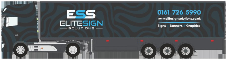 tractor unit and box trailer with a full colour-change wrap by Elite Sign Solutions