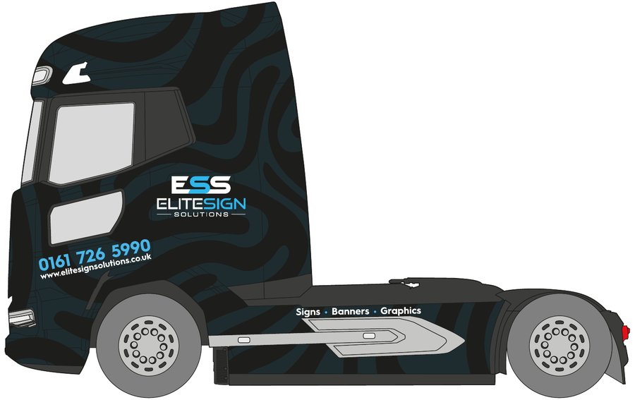 DAF tractor unit with a full colour-change wrap by Elite Sign Solutions